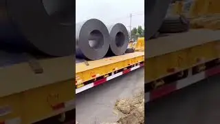 40ft Low Bed Trailer Loading Test Before Shipment