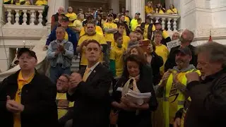 Hundreds of advocates rally in opposition of assault weapons ban bill