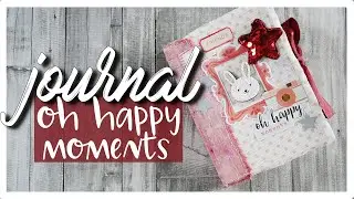 🌹 JOURNAL OH HAPPY MOMENTS con TELA TEÑIDA de GRAN CAPACIDAD (Tutorial y venta)