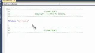 Adding C++ Header Files to Code Using Code Scrapbook