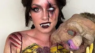 Belle horror makeup inspired look