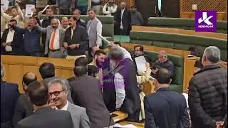 J&K Assembly Chaos: 3 BJP MLAs Marshalled Out