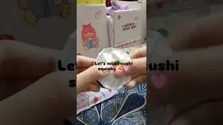DIY paper sushi squishy 😋🍣🎀🌷#art #craft #diycrafts #sushilovers
