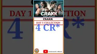 CRAKK Movie Box Office Collection Day 1 | #crakk #vidyutjammwal #arjunrampal #shorts