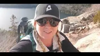 Hiking the Bubble Mountains in Acadia National Park via Jordan Pond