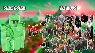 Minecraft: Slime Golem VS All Mobs