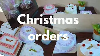 Its the beginning of christams orders...#cakemaking #cakebaking @mannascakecafe4466   