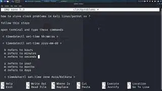 Clock problems in Kali Linux | Parrot OS