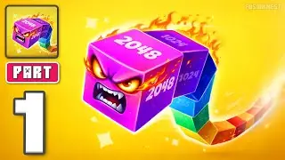 Cube Arena 2048: Merge Numbers - Gameplay Walkthrough Part 1 - Merge Cubes Win Arena (iOS, Android)