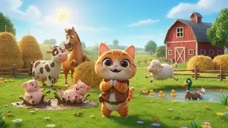 Happy Farm Morning Song 🌾 | Fun Kids Song to Learn Farm Animals and Morning Routine