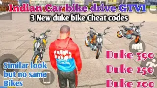 All new duke bikes Cheat codes || Indian Car bike drive GTVI || Nikhil gaming life