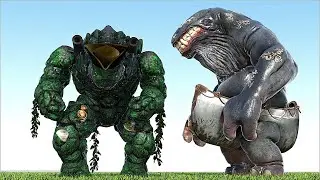 CAPTAIN BLACK BOULDER BOSS VS WHALEROG GANTU DEADLY BATTLE (ARK SURVIVAL EVOLVED BATTLE MONSTERS)