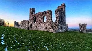 Ancient historic Hilltop Castle circa 79 B.C