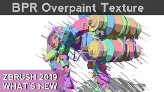 026 ZBrush BPR Filter Overpaint Texture