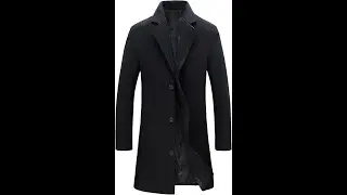 Springrain Wool Blend Overcoat Warm Review - Pros & Cons - Men's Pea Coat