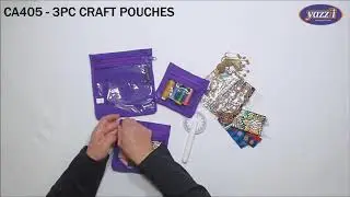 CA405 3PC Craft Pouches | Yazzii Craft Bags