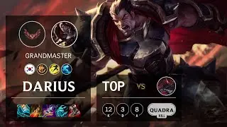 Darius Top vs Sion - KR Grandmaster Patch 12.4