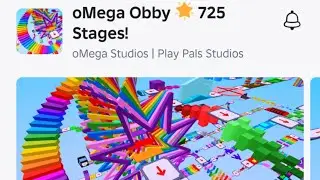 oMega Obby  ⭐️ 725 Stages ( Part 12) #trending #fypage #video #games #gaming #cartoon #obby #roblox
