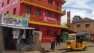 Ambohimena by Miarivola to GÉRÔME Mahazina - Streets view of Antsirabe Madagascar 