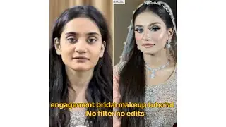 Engagement bridal makeup tutorial with product details.#engagementbride #bridalmakeup