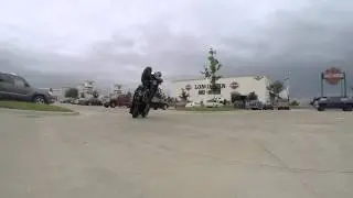 Bagger wheelies ILLConduct circle wheelie a bagger first in the world
