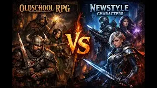 OLDSCHOOL RPG characters vs New style characters
