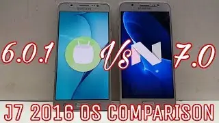 Galaxy J7 2016 official Nougat Vs Marshmallow full Comparison