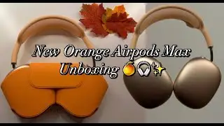 airpods max unboxing 🎧🍊 new orange colour way
