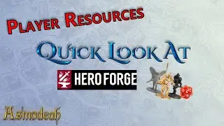 RPG Player Resources - Quick Review of HeroForge.com (2022)