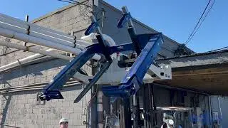 Cascade E-Series Forward Bin Dumper Forklift Attachment
