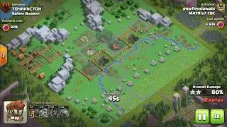 Golem Quarry level 2 default base one shot!!