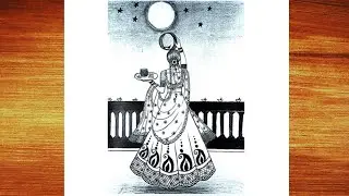 How To Draw A Karva Chauth Women | Karva Chauth Drawing | Pencil Sketch | Girl Drawing