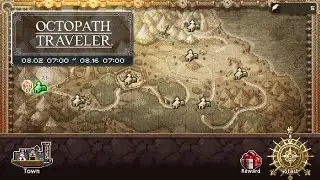 Crusaders Quest x Octopath Traveller Dungeon Ophilia Clement