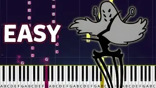 Widow - Hollow Knight: Silksong Easy Piano Tutorial