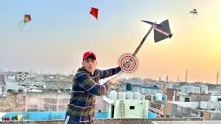 Caught Kite On Other Roof | Kite Catching | Kite Vlog
