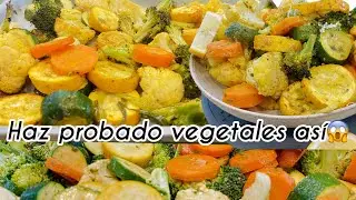 Vegetales al Horno Arom&aacute;ticos | Coliflor, Br&oacute;coli y Zucchini Saludables