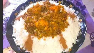 طبق رئيسي بالأرز مذاق مميز فوق الوصف سهل التحضير جربوه وردوا عليا الخبار😋😋
