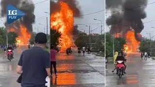 SE INCENDIÓ UN DEPÓSITO DE GARRAFAS EN FAMAILLÁ