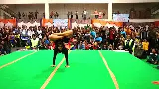 @yogawithsubbu  Artistic Solo performance by Gujarat player Pooja Patel (miss World yogini)