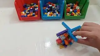 Helicopter lego building blocks