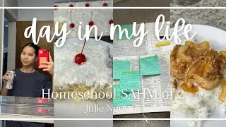 Day in the life of a homeschool SAHM of 2 vlog | God&rsquo;s word, DIY project, cook dinner + more!