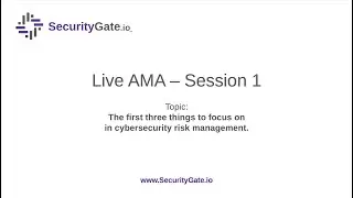 SecurityGate.io AMA Session 1