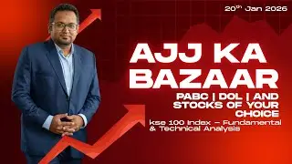 Ajj Ka Bazaar | KSE-100 Outlook & Key Stock Opportunities | Pullbacks in Bull Market | PSX | PABC
