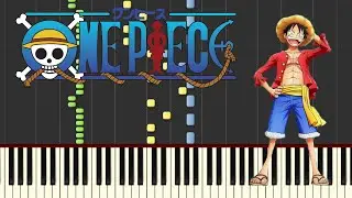 One Piece Opening 1 - We Are [Piano Tutorial] [Synthesia Cover]