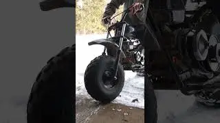 Minibike in The Snow(#bored of winter) #minibike #hemi #predator #minibikelife #212 #beingme