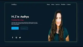 Personal Portfolio Website Using Only HTML and CSS