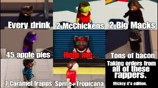 Kitty Mc. Williams takin' MickeyD's  orders from rappers: (Gang Beasts Skit 1)