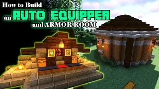 Build an ARMOR ROOM  (Automatic Armor and Weapon Equipper) Minecraft Java w/ Shaders