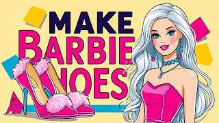 How to Make Barbie Shoes with Paper | Barbie Shoes Making Easy | Doll Shoes Making Easy