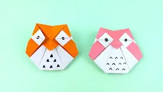 Origami Hibou Facile | Comment Faire un Hibou en Papier